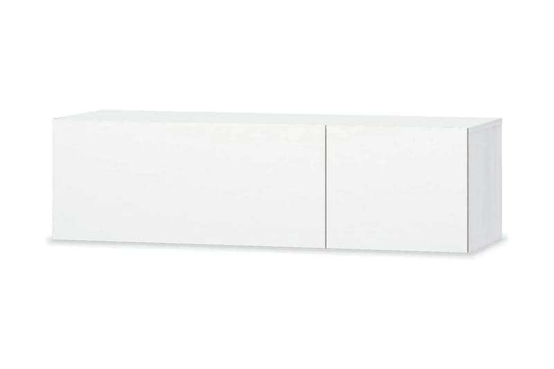 TV-möbel spånskiva 120x40x34 cm vit högglans