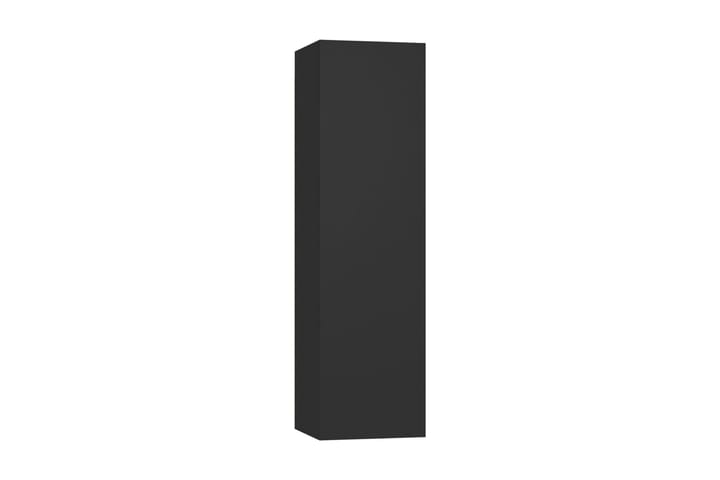 TV-skåp 2 st svart 30,5x30x110 cm spånskiva