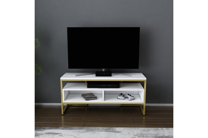 UKHAND Tv-bänk 110x49,9 cm Guld - Möbler - Vardagsrum - Tv-möbler & mediamöbler - Tv-bänkar