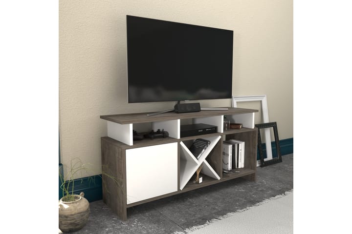 UKHAND Tv-bänk 120x60,6 cm Vit - Möbler - Vardagsrum - Tv-möbler & mediamöbler - Tv-bänkar