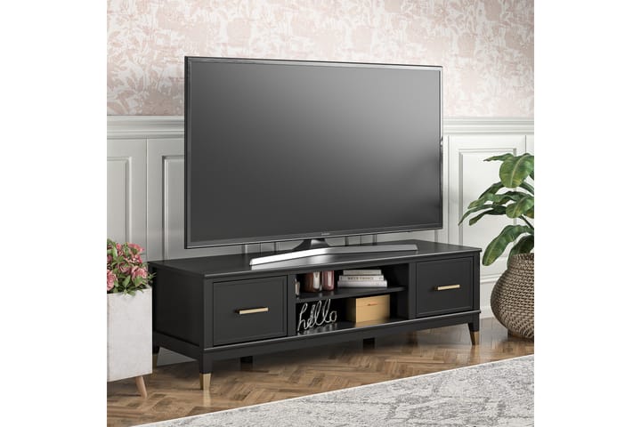 WESTERLEIGH TV-bänk 152x50 cm Svart - CosmoLiving - Möbler - Vardagsrum - Tv-möbler & mediamöbler - Tv-bänkar