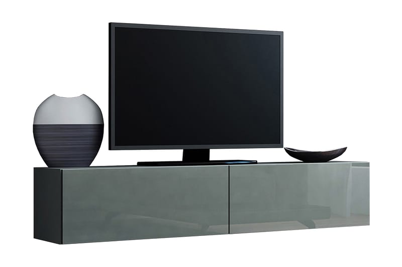 WILBER TV-bänk 140x40x30 cm - Grå - Möbler - Vardagsrum - Tv-möbler & mediamöbler - Tv-bänkar