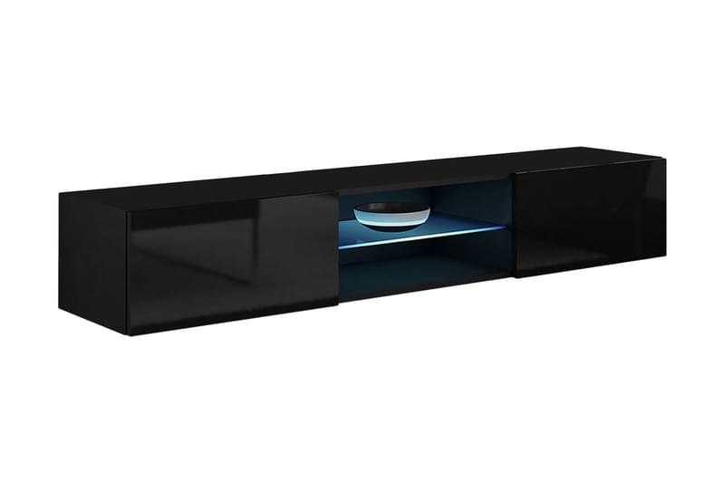 WILBER TV-bänk 180x40x30 cm - Svart - Möbler - Vardagsrum - Tv-möbler & mediamöbler - Tv-bänkar