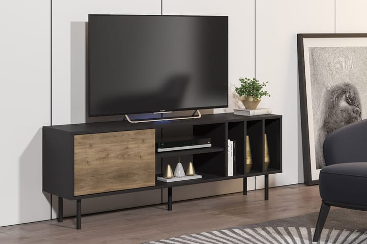 ZOGANE TV-bänk 160 cm Brun - Möbler - Vardagsrum - Tv-möbler & mediamöbler - Tv-bänkar
