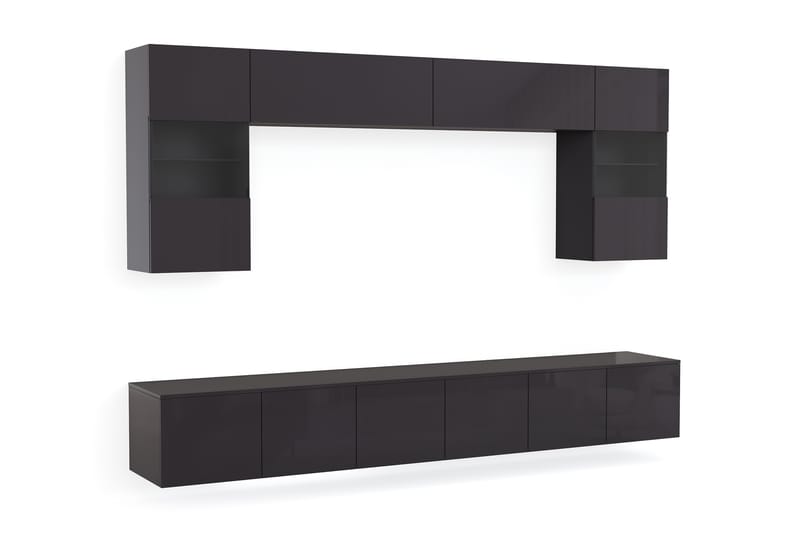 ARDMAIR Tv-Möbelset 41x240 cm Akryl/Grå - Möbler - Vardagsrum - Tv-möbler & mediamöbler - Tv-möbelset