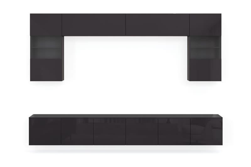 ARDMAIR Tv-Möbelset 41x240 cm Akryl/Grå - Möbler - Vardagsrum - Tv-möbler & mediamöbler - Tv-möbelset