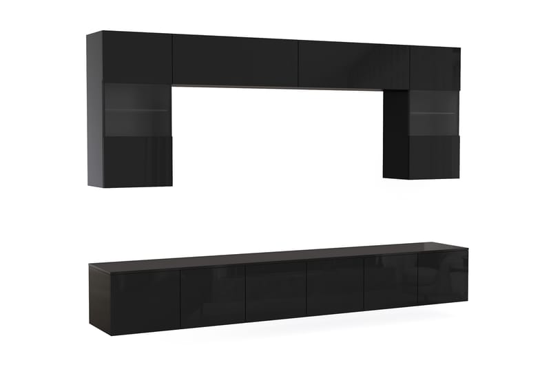 ARDMAIR Tv-Möbelset 41x240 cm Akryl/Svart - Möbler - Vardagsrum - Tv-möbler & mediamöbler - Tv-möbelset