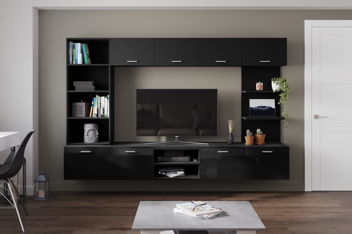 BEGAIRA Tv-Möbelset 41x240 cm Svart - Möbler - Vardagsrum - Tv-möbler & mediamöbler - Tv-möbelset