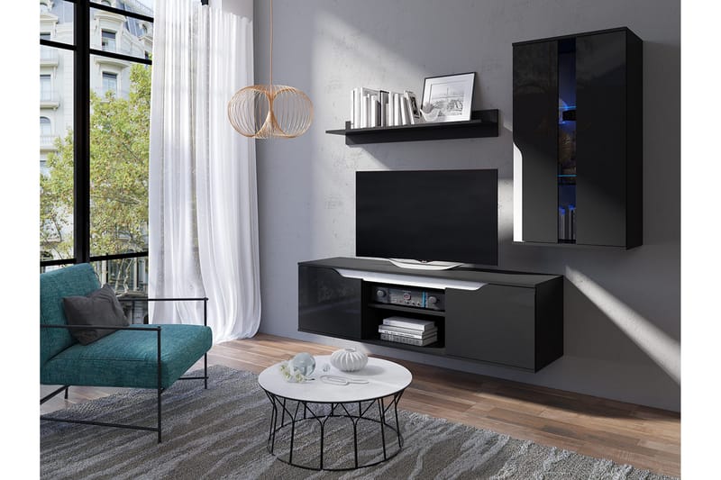 Lanco TV-möbelset - Grå/Vit - Möbler - Vardagsrum - Tv-möbler & mediamöbler - Tv-möbelset