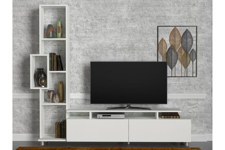 MARYLOUISE Tv-bänk Vit - Vit - Möbler - Vardagsrum - Tv-möbler & mediamöbler - Tv-möbelset