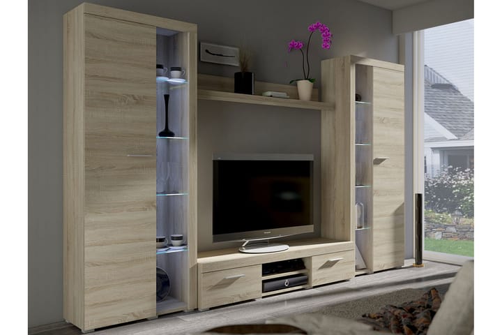 Rumba TV-möbelset 300x34x190 cm - Trä/natur - Möbler - Vardagsrum - Tv-möbler & mediamöbler - Tv-möbelset