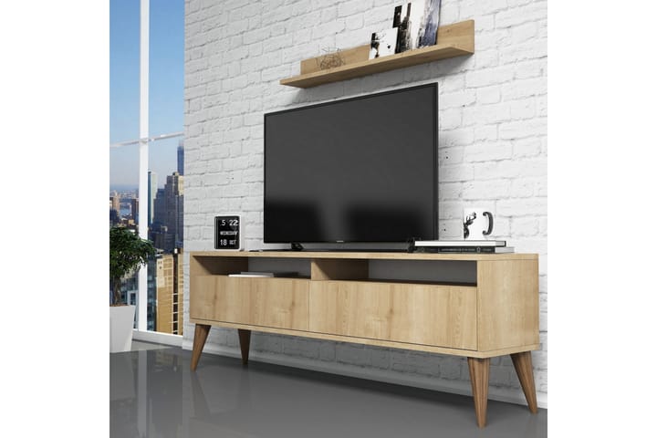SHEEL TV-Möbelset 150 cm Ek - Ek - Möbler - Vardagsrum - Tv-möbler & mediamöbler - Tv-möbelset