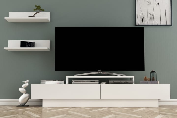 STENHESTRA TV-Möbelset 180 cm Vit - Möbler - Vardagsrum - Tv-möbler & mediamöbler - Tv-möbelset