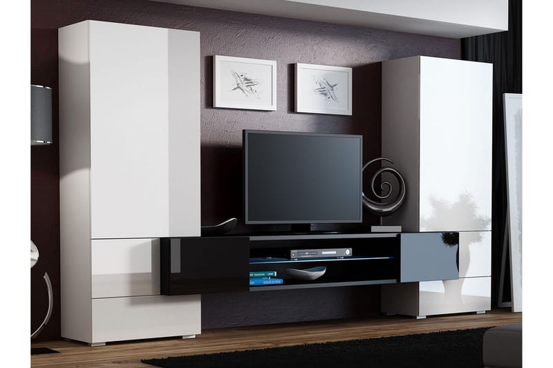 Tori TV-möbelset & LED 278x46x162 cm