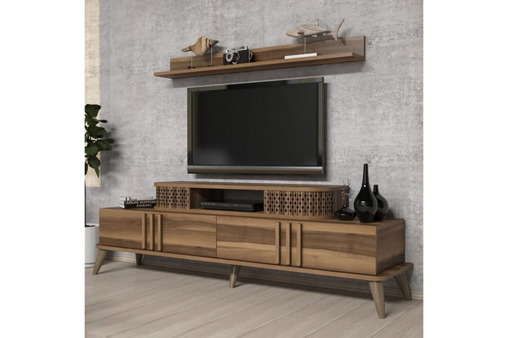 VARRED TV-Möbelset 168 cm Brun - Möbler - Vardagsrum - Tv-möbler & mediamöbler - Tv-möbelset