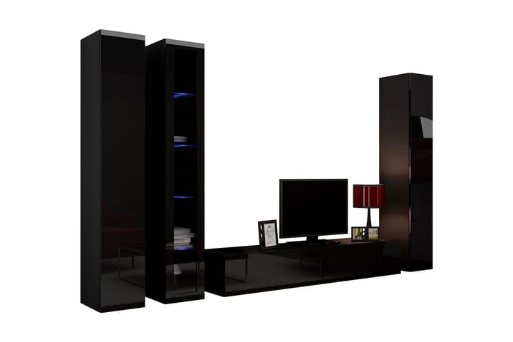 WILBER TV-möbelset 300x40x180 cm - Vit - Möbler - Vardagsrum - Tv-möbler & mediamöbler - Tv-möbelset