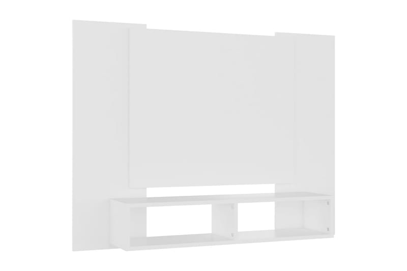 Väggmonterat tv-skåp vit 120x23,5x90 cm spånskiva