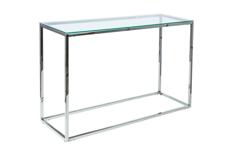 GUINDY Konsollbord 120 cm Glas/Silver