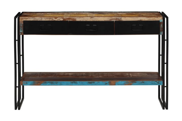 Konsolbord massivt återvunnet trä 120x30x76 cm