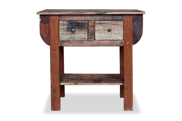 Konsolbord massivt återvunnet trä 80x35x80 cm - Brun - Möbler - Vardagsrum - Soffbord & vardagsrumsbord - Avlastningsbord