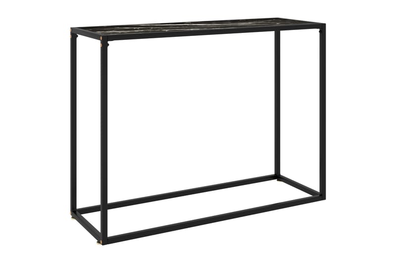Konsolbord svart 100x35x75 cm härdat glas - Svart - Möbler - Vardagsrum - Soffbord & vardagsrumsbord - Avlastningsbord & konsolbord