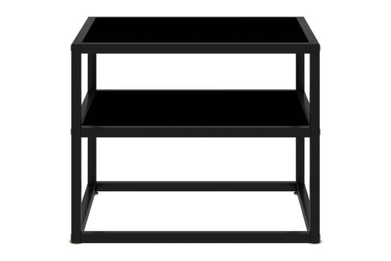 Konsolbord svart 50x40x40 cm härdat glas
