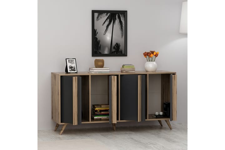 RILLA Konsollbord Brun/Svart - Homemania - Möbler - Vardagsrum - Soffbord & vardagsrumsbord - Avlastningsbord