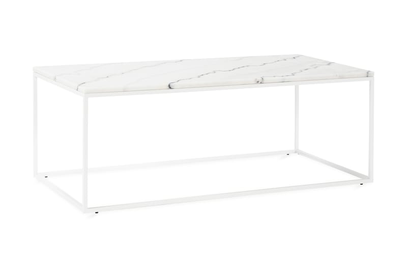 CARRIE Soffbord 120 cm Marmor/Vit - Möbler - Vardagsrum - Soffbord & vardagsrumsbord - Marmorbord