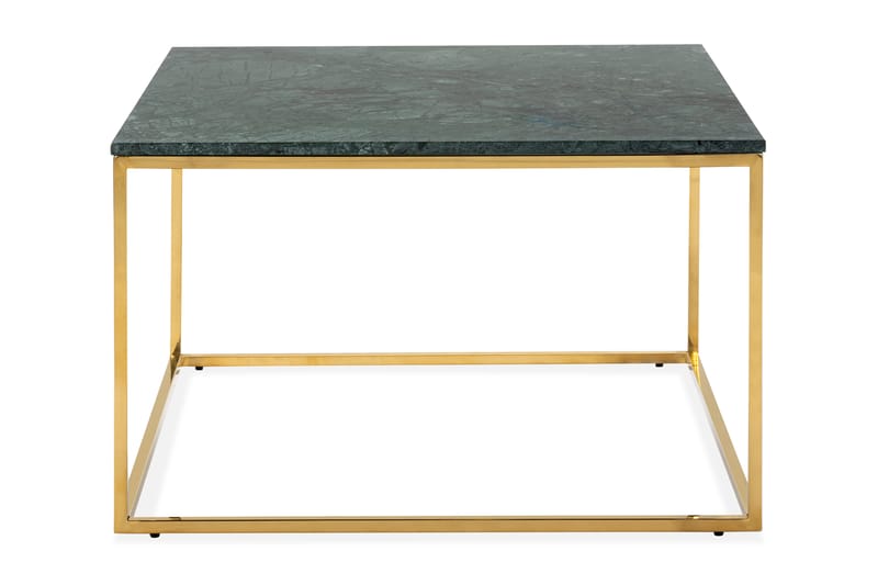 CARRIE Soffbord 70 cm Marmor/Grön/Mässing - Möbler - Vardagsrum - Soffbord & vardagsrumsbord - Marmorbord