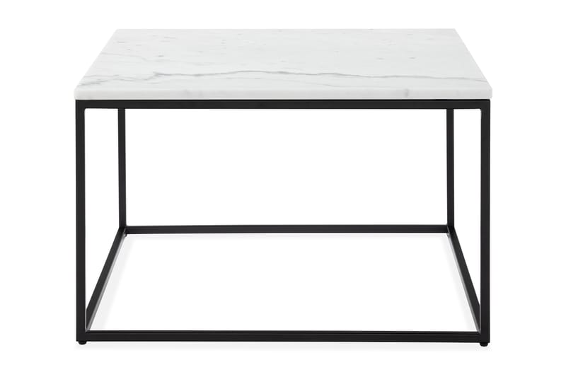 CARRIE Soffbord 70 cm Marmor/Vit/Svart - Möbler - Vardagsrum - Soffbord & vardagsrumsbord - Marmorbord
