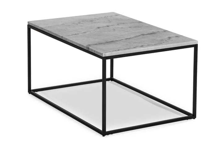 CARRIE Soffbord 90 cm Marmor/Grå/Svart - Möbler - Vardagsrum - Soffbord & vardagsrumsbord - Marmorbord