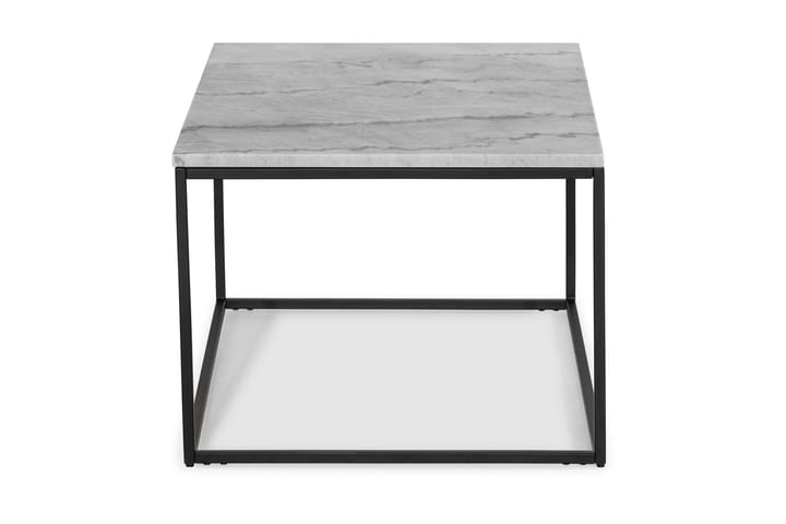 CARRIE Soffbord 90 cm Marmor/Grå/Svart - Möbler - Vardagsrum - Soffbord & vardagsrumsbord - Marmorbord