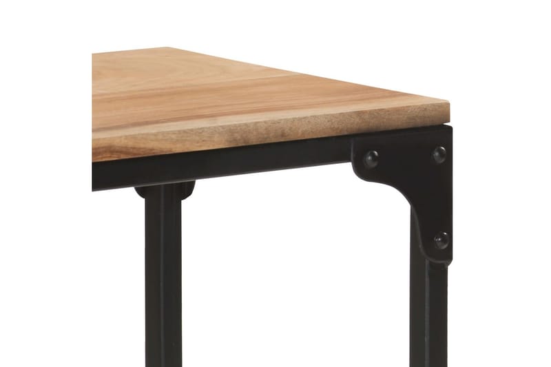 Avlastningsbord 110x30x75 cm massivt akaciaträ - Brun - Möbler - Vardagsrum - Soffbord & vardagsrumsbord - Satsbord