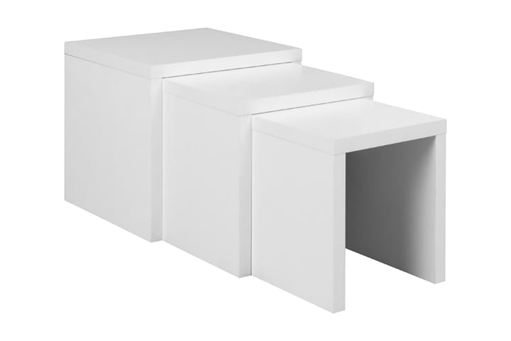 RIEHEN Satsbord 55 cm 3 Bord Vit - Möbler - Vardagsrum - Soffbord & vardagsrumsbord - Satsbord