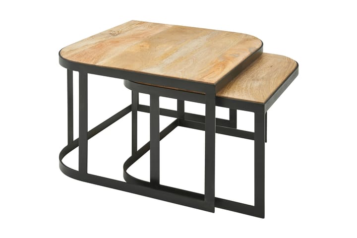 SENECA Satsbord 60 cm Brun/Svart - Möbler - Vardagsrum - Soffbord & vardagsrumsbord - Satsbord
