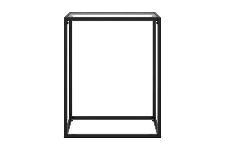 Avlastningsbord transparent 60x35x75 cm härdat glas