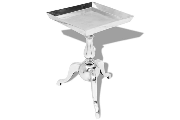 Sidobord fyrkantigt aluminium silver - Silver - Möbler - Vardagsrum - Soffbord & vardagsrumsbord - Sidobord & lampbord