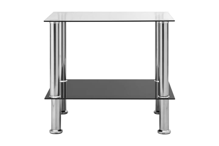 Sidobord genomskinligt 45x50x45 cm glas - Transparent - Möbler - Vardagsrum - Soffbord & vardagsrumsbord - Sidobord & lampbord