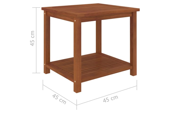 Sidobord massivt akaciaträ 45x45x45 cm - Brun - Möbler - Vardagsrum - Soffbord & vardagsrumsbord - Sidobord & lampbord