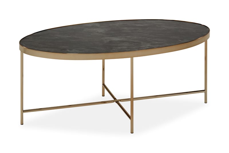 ABISKO Soffbord 55 cm Mässing/Svart - Möbler - Vardagsrum - Soffbord & vardagsrumsbord - Soffbord