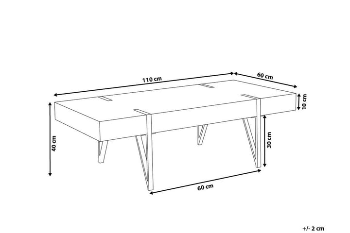 ADENA Soffbord 60 cm - Möbler - Vardagsrum - Soffbord & vardagsrumsbord - Soffbord