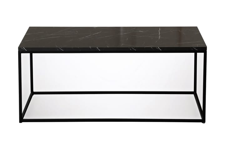 ALSBO Soffbord 95 cm Marmormönster Svart - Möbler - Vardagsrum - Soffbord & vardagsrumsbord - Soffbord