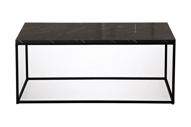 ALSBO Soffbord 95 cm Marmormönster Svart - Svart - Möbler - Vardagsrum - Soffbord & vardagsrumsbord - Soffbord