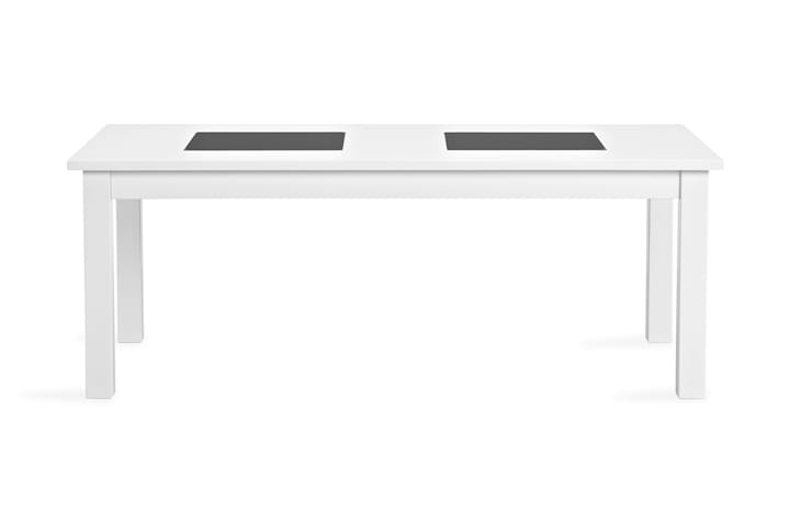 BARROW Soffbord 120 cm Vit/Svart - Vit - Möbler - Vardagsrum - Soffbord & vardagsrumsbord - Soffbord