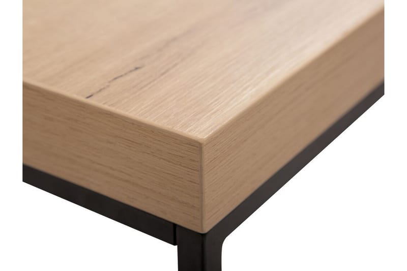 BELTON Soffbord 100 cm Ljusbrun/Svart - Möbler - Vardagsrum - Soffbord & vardagsrumsbord - Soffbord