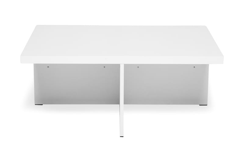 BONDI Soffbord 100 cm med 2 Pallplatser Vit - Möbler - Vardagsrum - Soffbord & vardagsrumsbord - Soffbord