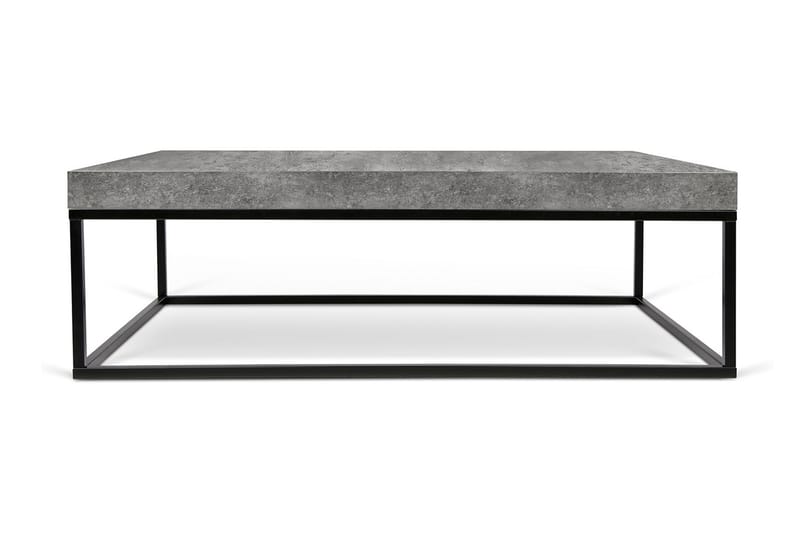 CARLEJU Soffbord 120 cm Betonggrå/Svart - Möbler - Vardagsrum - Soffbord & vardagsrumsbord - Soffbord