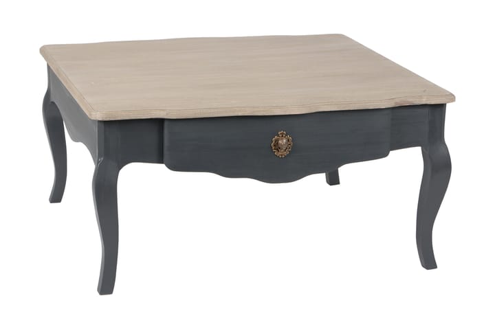 CELEBES Soffbord 90 cm med Förvaring Låda Svart/Trä/Natur - Möbler - Vardagsrum - Soffbord & vardagsrumsbord - Soffbord