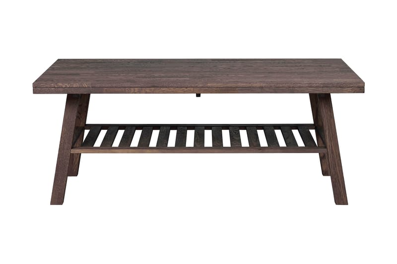 COMIMEI Soffbord 130 cm med Förvaring Hylla Ek - Valnötsbrun - Möbler - Vardagsrum - Soffbord & vardagsrumsbord - Soffbord