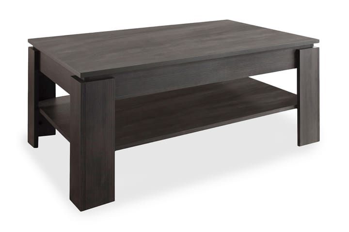 FRANTA Soffbord 110 cm med Förvaring Hylla Askgrå - Möbler - Vardagsrum - Soffbord & vardagsrumsbord - Soffbord